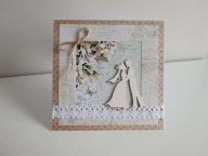 Kartka na Ślub ręcznie robiona handmade