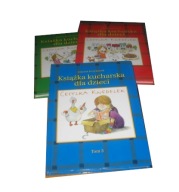 KSIĄŻKA KUCHARSKA CECYLKA KNEDELEK komplet 1-3 Joanna Krzyżanek + Słownik o