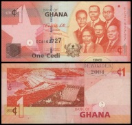 BNA - GHANA 1 Cedi 2010 EC 2162727 # P37c # VF-