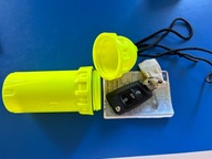 Pojemnik wodoszczelny 17 x 5,5 cm Jaskrawy zółty + sznurek