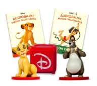 NOWY Głośnik Audiobajki 2025 + karta pamięci 1 - 150 + Król Lew + Dżungla