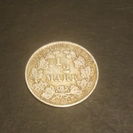 1/2 MARKI 1908 r. /SREBRO / A