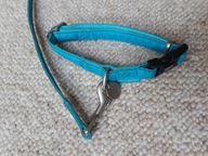 Zestaw obroża i smycz dla psa lub kota do 10 kg