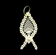 Zawieszka ozdoba na okno szydełkowa 14cm (Z214)