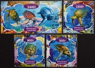 T.0434 SERIA FAUNA GADY MORSKIE ŻÓŁWIE GATUNKI, zwierzęta morskie