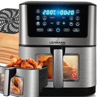 FRYTKOWNICA BEZTŁUSZCZOWA AIRFRYER DUŻA MISA Z WIZJEREM LEHMANN HIT