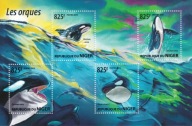 Niger 2015 cena 5,90 zł kat.9€ (6) - fauna, orki, arkusz