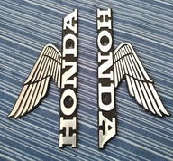 Logo Emblemat HONDA Silver 16x7,3cm 1Para CBF CB GL NTV CBR VFR Custom