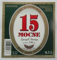 ETYKIETA PIWO JASNE PEŁNE CIECHANOWSKIE MOCNE BROWAR KONSTANCIN