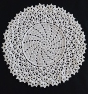 Serweta szydełkowa 19,5cm biała