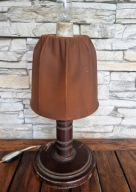 Lampa elektryczna biurkowa stołowa stojąca abażur retro PRL