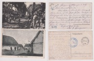 Dwie pocztówki etnografia feldpost 1915-17