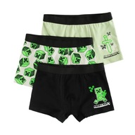 Cool, Majtki bokserki chłopięce, 3 szt., MINECRAFT, 170 / 176 cm