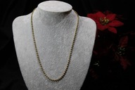 ŁAŃCUSZEK ZE STALI CHIRURGICZNEJ 316L POZŁACANY