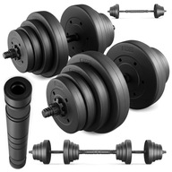 PREZENT Świąteczny Hantle regulowane sztanga 40kg 2x20kg + SZTANGA