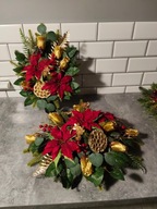 komplet na cmentarz, świąteczny, z gwiazdą betlejemską