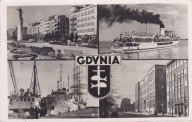 GDYNIA - SKWER KOŚCIUSZKI - STATEK - HERB