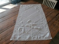 BAWEŁNIANY PERKALOWY OBRUSIK SERWETA HAFT WINOGRONA KORONKA 70 x 123 Nr.2