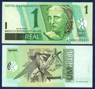 BRAZYLIA 1 REAL 2003 P-251a PREFIX A SUFFIX C UNC