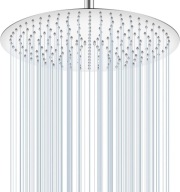 KINLIV Okrągła deszczownica 40 cm, chromowana, wodospad, 230 dyszy K1017
