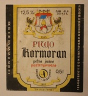 ETYKIETA - BROWAR BISKUPIEC - PIWO kormoran pełne jasne pasteryzowane