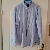 Koszula bawełna CARRY Niebieska Błękitna Płatki śniegu - Klatka 126 - XXXL