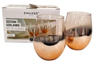 SZKLANKA GLAMOUR MIEDZIANA 2 SZT