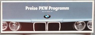 Prospekt BMW Preise PKW Programm Cennik 10 / 1990