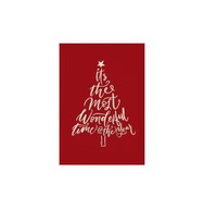 Plakat „Most Wonderful Time of the Year” – Typograficzny Plakat Świąteczny