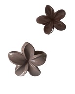 Spinka do włosów kwiatek szara klamra duża ozdobna elegancka