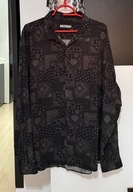 U Koszula Tu Man odcienie szarości orientalny wzór wiskoza rozmiar XL