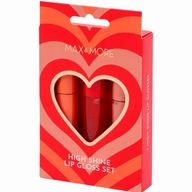 ZESTAW 3 BŁYSZCZYKÓW DO UST MAX & MORE – LUSTRZANY POŁYSK (6,2 M)