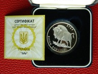 UKRAINA - 10 hrywien 2003 rok - ŻUBR - 1 uncja czystego srebra - R!