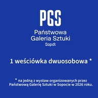 1 wejściówka (2 osoby) upoważniająca do wstępu na wystawę w PGS Sopot