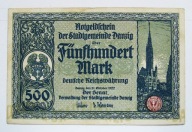 500 Marek 1922 Gdańsk seria 027676