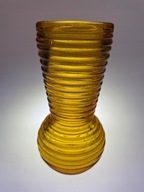 Design 1960 Wazon PIERSCIENIE : Prądniczanka ZŁOTY żółty MIODOWY ...... !!!