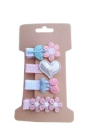 Mini spinki do włosów dla niemowląt dziewczynek 4 szt.