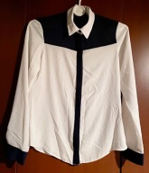 Elegancka Biala Bluzka Koszula Dlugi Rekaw na Guziki Atmosphere