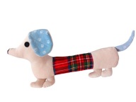 Przytulanka piesek JAMNIK__minky__boucle__haft IMIĘ PREZENT