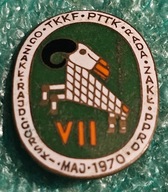 ODZNAKA VII OGÓLNOZAKŁADOWY RAJD GÓRSKI PPRD MAJ 1970 BESKID ŚLĄSKI