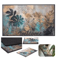 WYCIERACZKA GUMOWA WEWNĘTRZNA POD DRZWI DO BUTÓW 45x75CM KWIATY