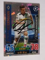 Karta topps match attax autograf Monchengladbach Champions League Herrmann