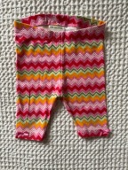 Legginsy kolorowe 3/4 H&M 68 4-8m zygzaki lato