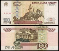 BNA - ROSJA 100 Rubli 1997 / 1997 бв # typ numeracji xx # P270a # VF+