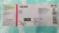 Valeo 186300 Tarcze hamulcowe komplet- 2szr\t.