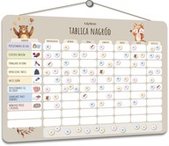 Magnetyczna Tablica Motywacyjna - Planer Dla Dzieci Dobre Zachowanie Nauka