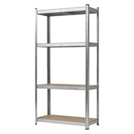 Regał magazynowy Hard Head 90x180x40 cm | 4 półki | 150 kg na półkę | stal