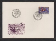 Liechtenstein - Koperta FDC Puchar Świata w Piłce Nożnej 1990r.