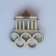 Odznaka Letnie Igrzyska Olimpijskie Berlin 1936 plus dodatki