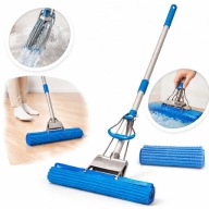 MOP GĄBKOWY ŚCIĄGACZKA DO PODŁÓG WYCISKANY KIJ TELESKOPOWY 27CM UNIWERSALNE